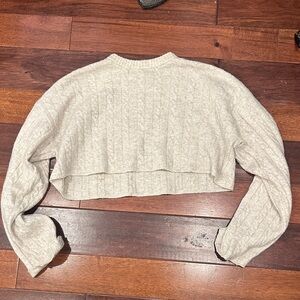 Cozy Cream Cable Knit Sweater
